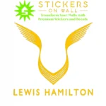 Lewis Hamilton Wall Stickers Golden Yellow | Stickers on Wall Lewis Hamilton Wall Stickers Golden Yellow | Stickers on Wall