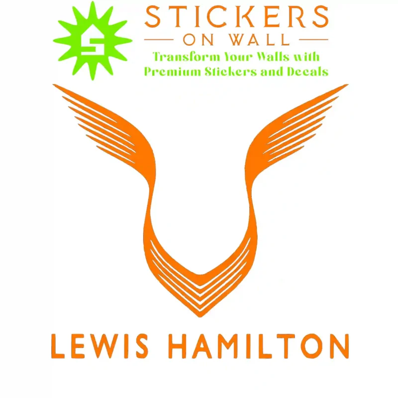 Lewis Hamilton Wall Stickers Orange | Stickers on Wall