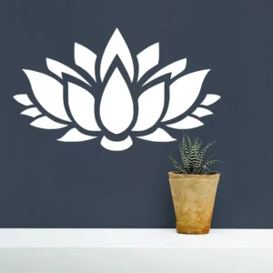 Lotus bloom wall stickers
