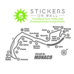 Monaco Circuit Wall Stickers Dark Grey | Stickers on Wall Monaco Circuit Wall Stickers Dark Grey | Stickers on Wall