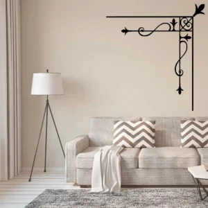 Ornamental corner wall stickers