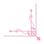 Ornamental Corner Wall Stickers Bubblegum | Stickers on Wall
