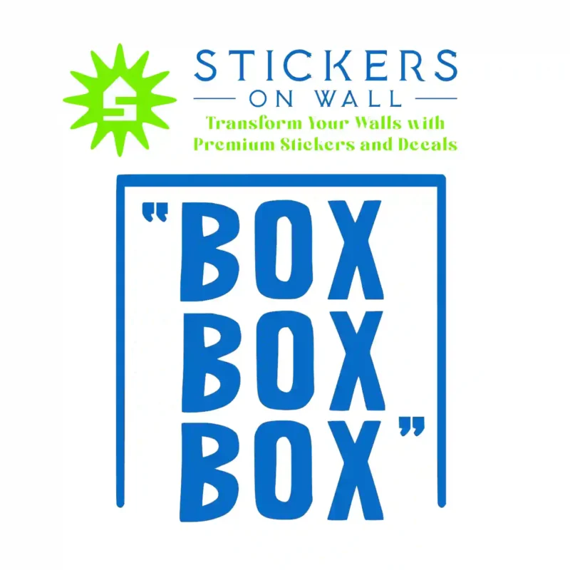 Pit Stop Wall Stickers Azure Blue | Stickers on Wall