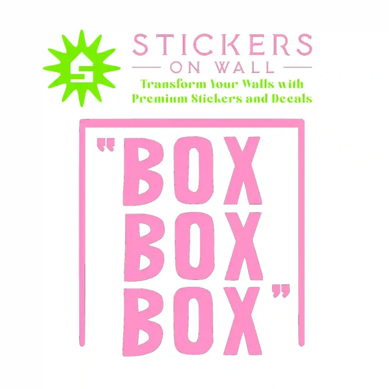 Pit Stop Wall Stickers Bubblegum | Stickers on Wall