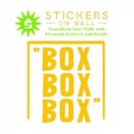 Pit Stop Wall Stickers Golden Yellow | Stickers on Wall Pit Stop Wall Stickers Golden Yellow | Stickers on Wall