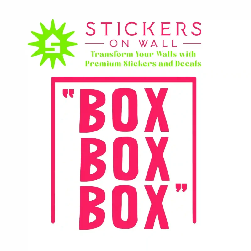 Pit Stop Wall Stickers Hot Pink | Stickers on Wall