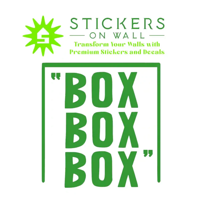 Pit Stop Wall Stickers Mid Green | Stickers on Wall