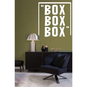 Pit stop wall stickers white