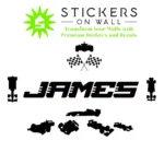 Racer Name Wall Stickers Black | Stickers on Wall Racer Name Wall Stickers Black | Stickers on Wall