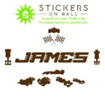 Racer Name Wall Stickers Brown | Stickers on Wall Racer Name Wall Stickers Brown | Stickers on Wall