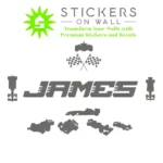 Racer Name Wall Stickers Dark Grey | Stickers on Wall Racer Name Wall Stickers Dark Grey | Stickers on Wall