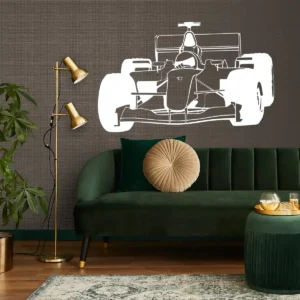 Racing f1 wall stickers white