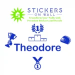 Racing Name Wall Stickers Brilliant Blue | Stickers on Wall Racing Name Wall Stickers Brilliant Blue | Stickers on Wall