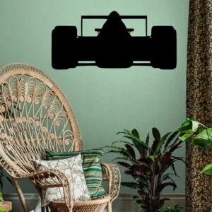 Racing silhouette wall stickers dark black