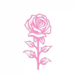 Romantic Rose Wall Stickers Bubblegum | Stickers on Wall Romantic Rose Wall Stickers Bubblegum | Stickers on Wall