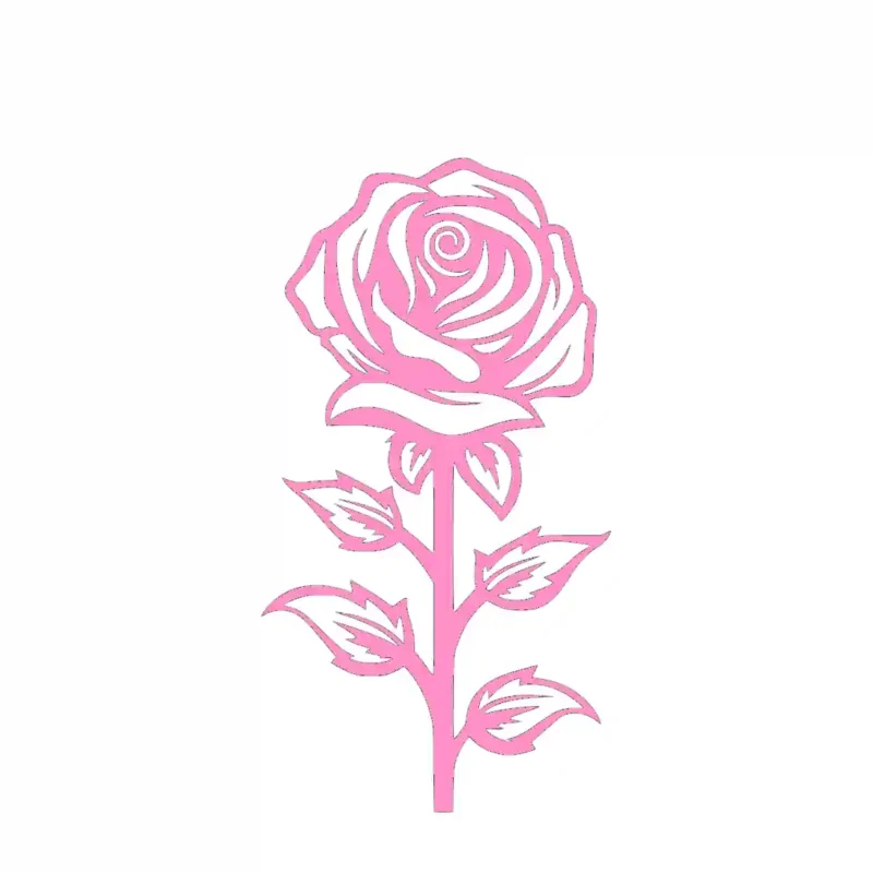 Romantic Rose Wall Stickers Bubblegum | Stickers on Wall
