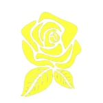 Rose Flower Wall Stickers Lemon | Stickers on Wall Rose Flower Wall Stickers Lemon | Stickers on Wall
