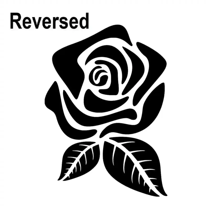 Rose Flower Wall Stickers Reversed | Stickers on Wall
