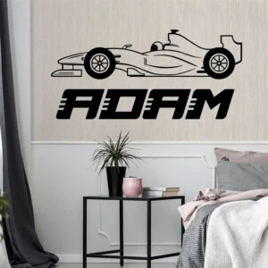 Speed name wall stickers
