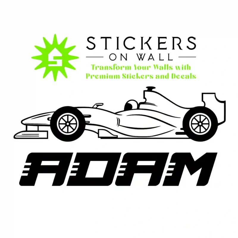 Speed Name Wall Stickers Black | Stickers on Wall