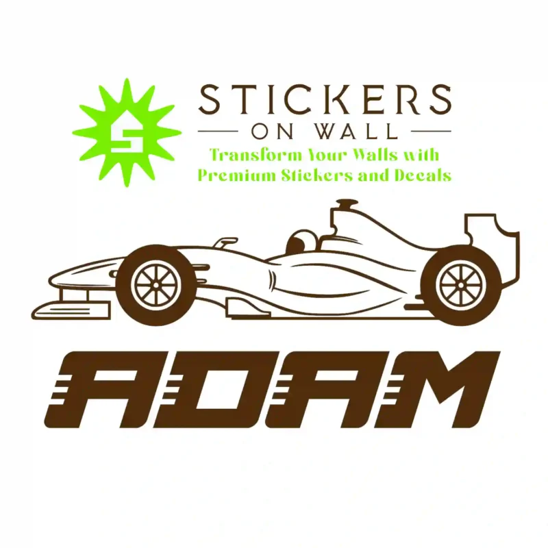 Speed Name Wall Stickers Brown | Stickers on Wall
