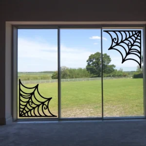 Spider web corner sticker
