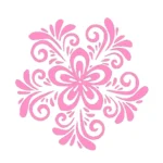Swirl Flower Wall Stickers Bubblegum | Stickers on Wall Swirl Flower Wall Stickers Bubblegum | Stickers on Wall