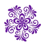 Swirl Flower Wall Stickers Perfect Purple | Stickers on Wall Swirl Flower Wall Stickers Perfect Purple | Stickers on Wall