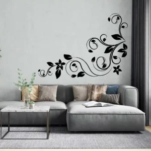 Swirl vine wall stickers