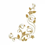 Swirl Vine Wall Stickers Gold | Stickers on Wall