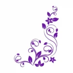Swirl Vine Wall Stickers Perfect Purple | Stickers on Wall