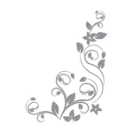 Swirl Vine Wall Stickers Silver | Stickers on Wall