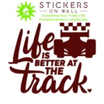 Track Life Wall Stickers Burgundy | Stickers on Wall Track Life Wall Stickers Burgundy | Stickers on Wall