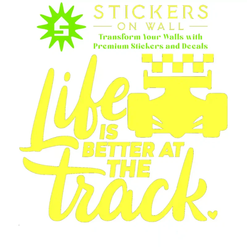 Track Life Wall Stickers Lemon | Stickers on Wall