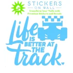Track Life Wall Stickers Light Blue | Stickers on Wall Track Life Wall Stickers Light Blue | Stickers on Wall