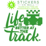 Track Life Wall Stickers Mid Green | Stickers on Wall Track Life Wall Stickers Mid Green | Stickers on Wall