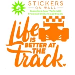 Track Life Wall Stickers Orange | Stickers on Wall Track Life Wall Stickers Orange | Stickers on Wall