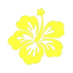 Tropical Flower Wall Stickers Lemon | Stickers on Wall