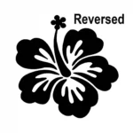 Tropical Flower Wall Stickers Reversed | Stickers on Wall