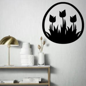 Tulip garden wall stickers