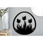 Tulip Garden Wall Stickers Dark Black | Stickers on Wall Tulip Garden Wall Stickers Dark Black | Stickers on Wall