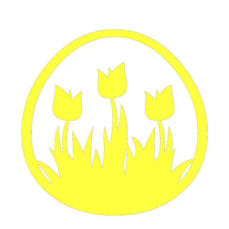 Tulip Garden Wall Stickers Lemon | Stickers on Wall