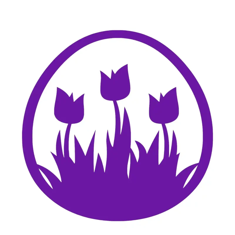 Tulip Garden Wall Stickers Perfect Purple | Stickers on Wall