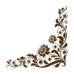 Vine Corner Wall Stickers Brown | Stickers on Wall Vine Corner Wall Stickers Brown | Stickers on Wall