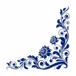Vine Corner Wall Stickers Medium Blue | Stickers on Wall Vine Corner Wall Stickers Medium Blue | Stickers on Wall