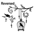 Vintage Birdcage Wall Stickers Reversed | Stickers on Wall Vintage Birdcage Wall Stickers Reversed | Stickers on Wall