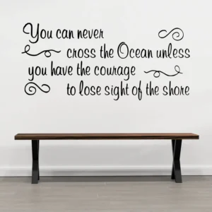 Courage quote wall stickers