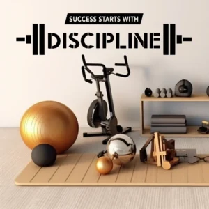 Discipline quote wall stickers