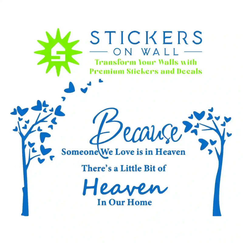 Heaven Home Wall Stickers Azure Blue | Stickers on Wall