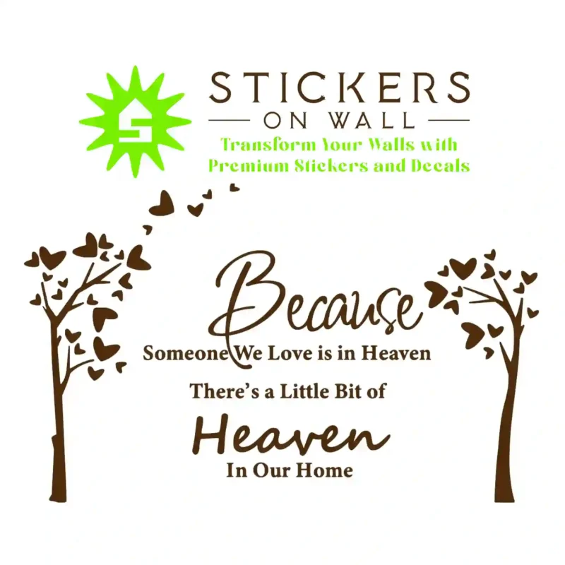 Heaven Home Wall Stickers Brown | Stickers on Wall